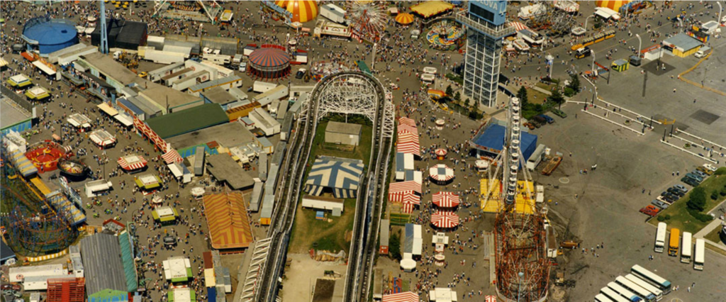 Aerial view of the Midway.