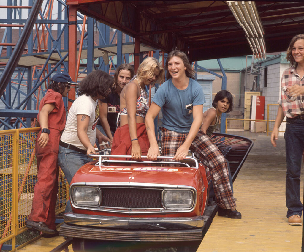 Enjoying the CHUM Wild Cat Ride, ca. 1970s – CNE Heritage